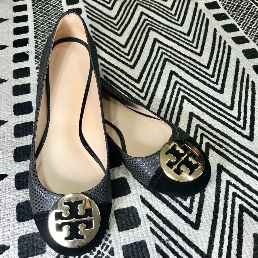 ✨EUC Tory Burch Reva Lizard Print Ballet Flats 7.5